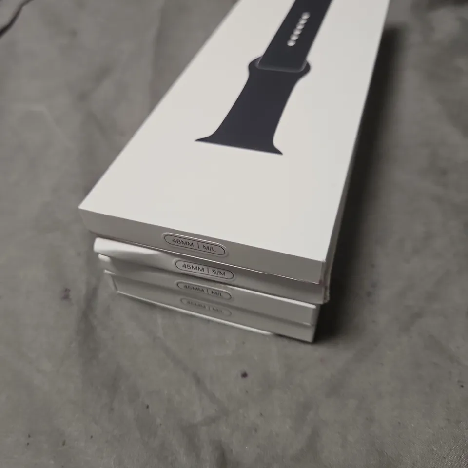 APPLE WATCH MIDNIGHT SPORT BAND – SET OF 4 (46MM M/L X2, 45MM S/M)