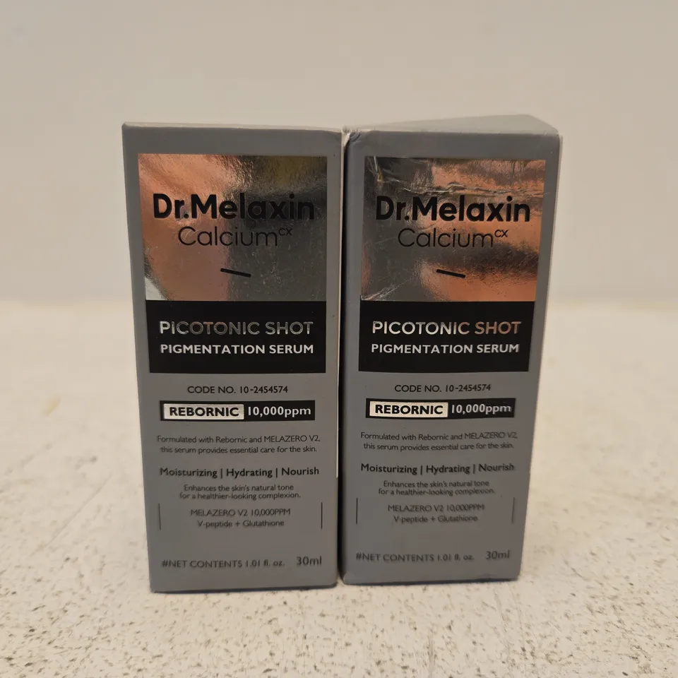 2 X 30ML DR.MELAXIN CALCIUM CEMENRETE PICOTONIC SHOT SERUM