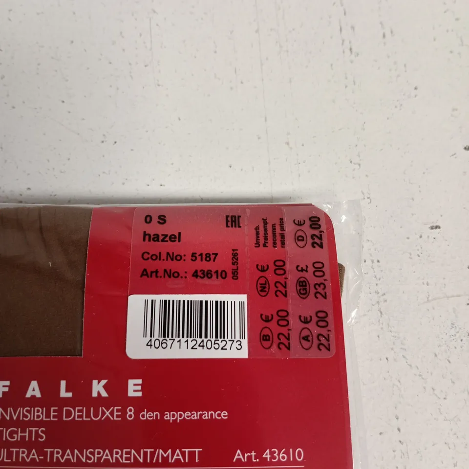 FALKE INVISIBLE DELUXE 8 DENIER TIGHTS – HAZEL (OS)