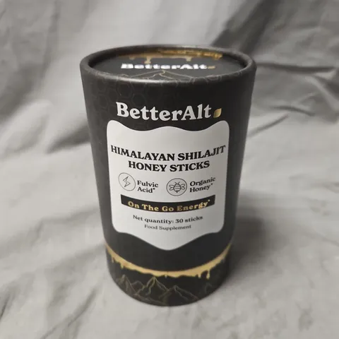 BetterAlt Himalayan Shilajit Honey Sticks – Food Supplement, 30 sticks
