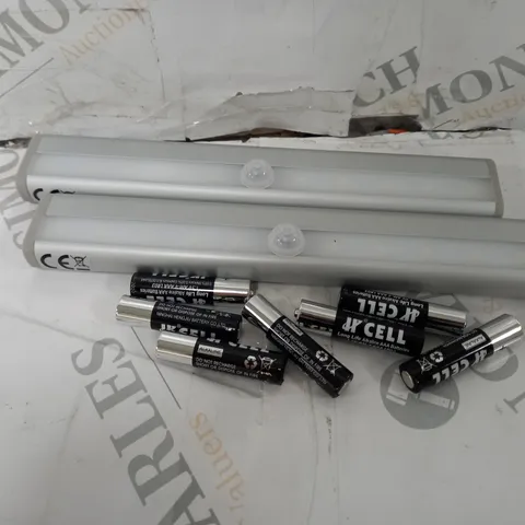 SFIXX BRUSHED ALUMINIUM PIR MOTION SENSOR LIGHTS DUO