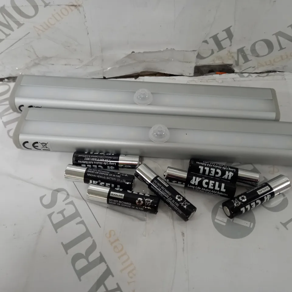 SFIXX BRUSHED ALUMINIUM PIR MOTION SENSOR LIGHTS DUO
