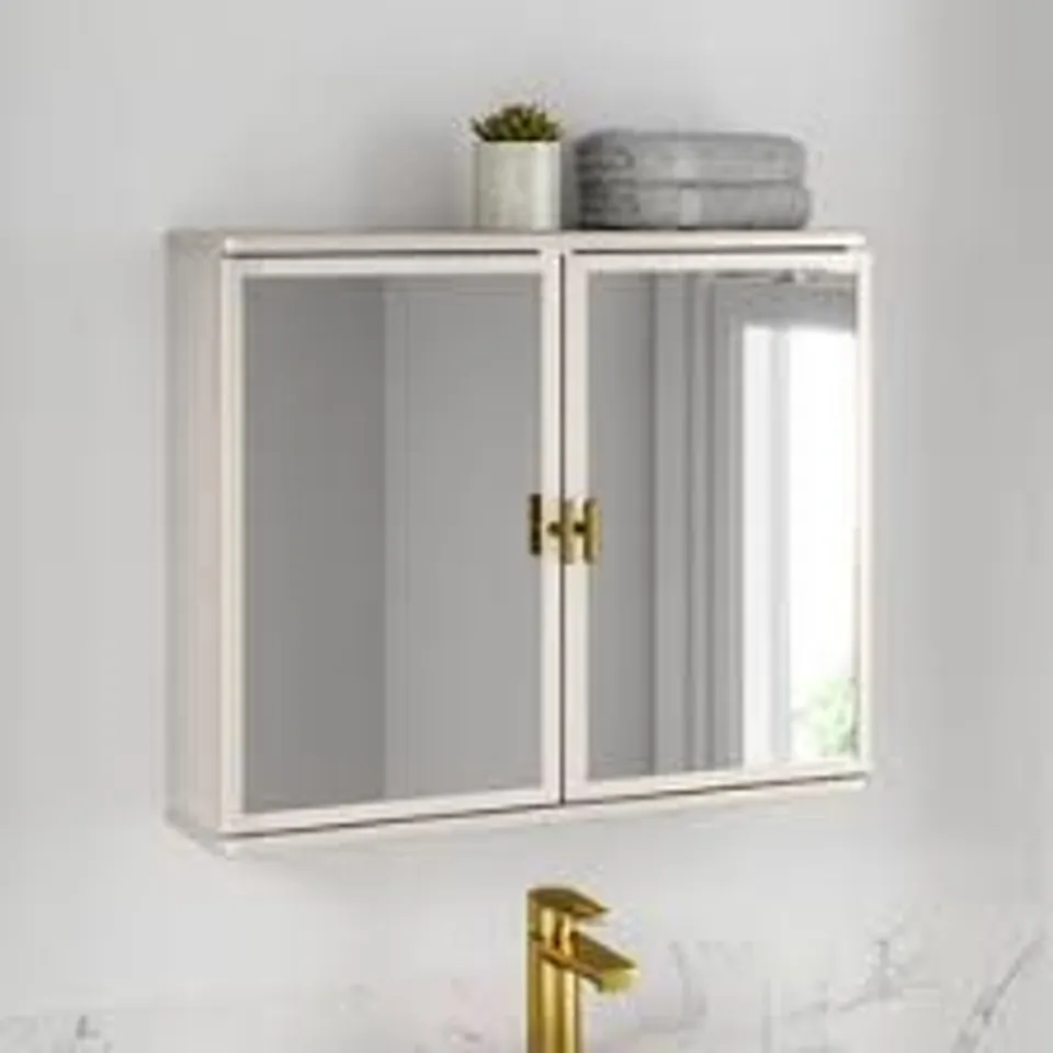 ELSIE MIRROR WALL CABINET - STONE