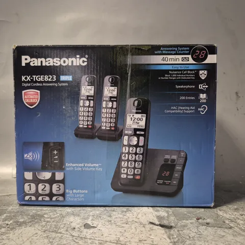 PANASONIC KX-TGE823 DIGITAL CORDLESS ANSWERING SYSTEM