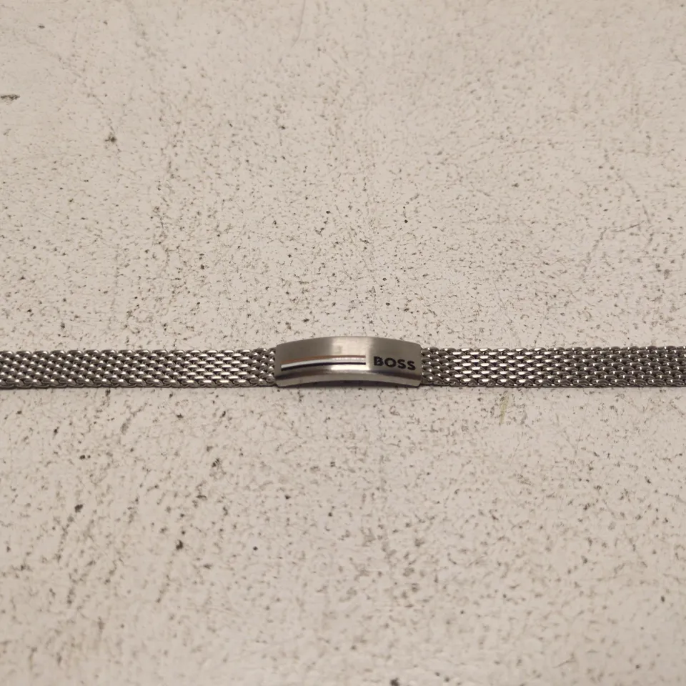 BOSS STAINLESS STEEL MESH BRACELET
