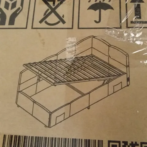BOXED OTTOMAN BED FRAME, 3FT SINGLE (2 BOXES)