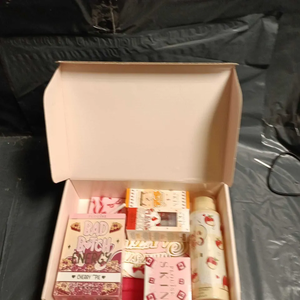 PLOUISE SKIN MAKE-UP & SKINCARE LOT – JUST A SWIPE LIP, BUBBLE BURST POPPING SERUM & BAD BATCH ENERGY CHERRY PIE