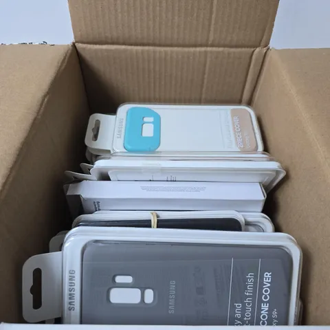 BOX OF APPROXIMATELY 20 ASSORTED PHONE CASES 