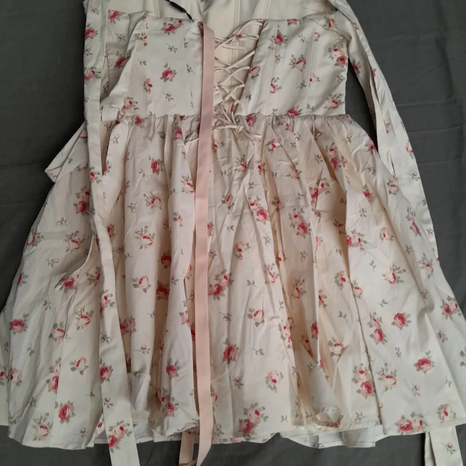 OH POLLY SMALL ROSE TIE BACK DRESS - 6