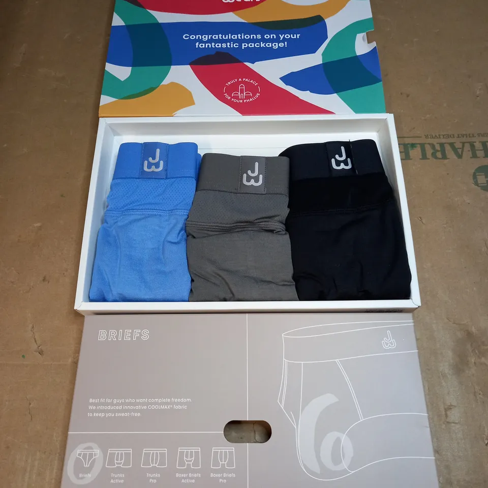 BOX OF 3 JUST WEARS BRIEFS SIZE L