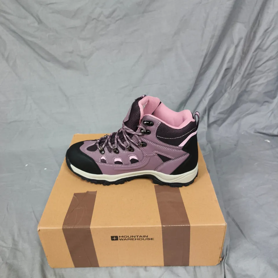 BOXED MOUNTAIN WAREHOUSE ADVENTURER WOMEN'S WATERPROOF WALKING BOOT – LILAC, UK 6.5