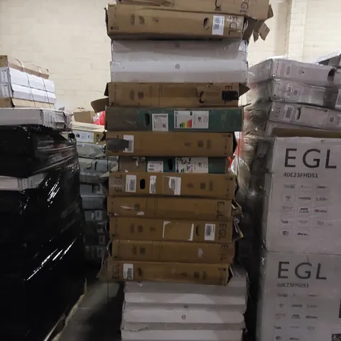 PALLET OF APPROXIMATELY 16 X ASSORTED UNTESTED TVS. BRANDS, MODELS AND CONDITIONS VARY
