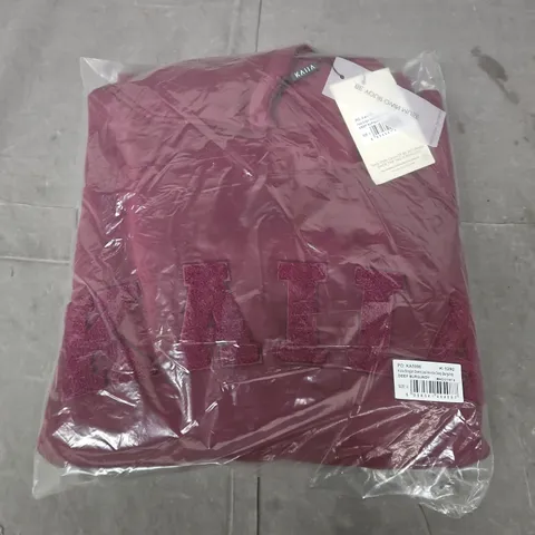 BAGGED KAIIA DEEP BURGUNDY OVERSIZED HOODIE – UK 8