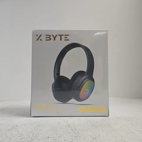 X BYTE WIRELESS HEADPHONES – OVER-EAR, BLACK