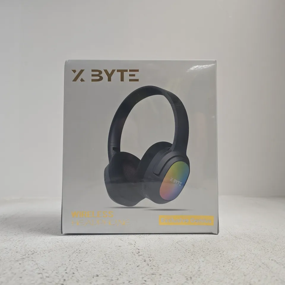 X BYTE WIRELESS HEADPHONES – OVER-EAR, BLACK