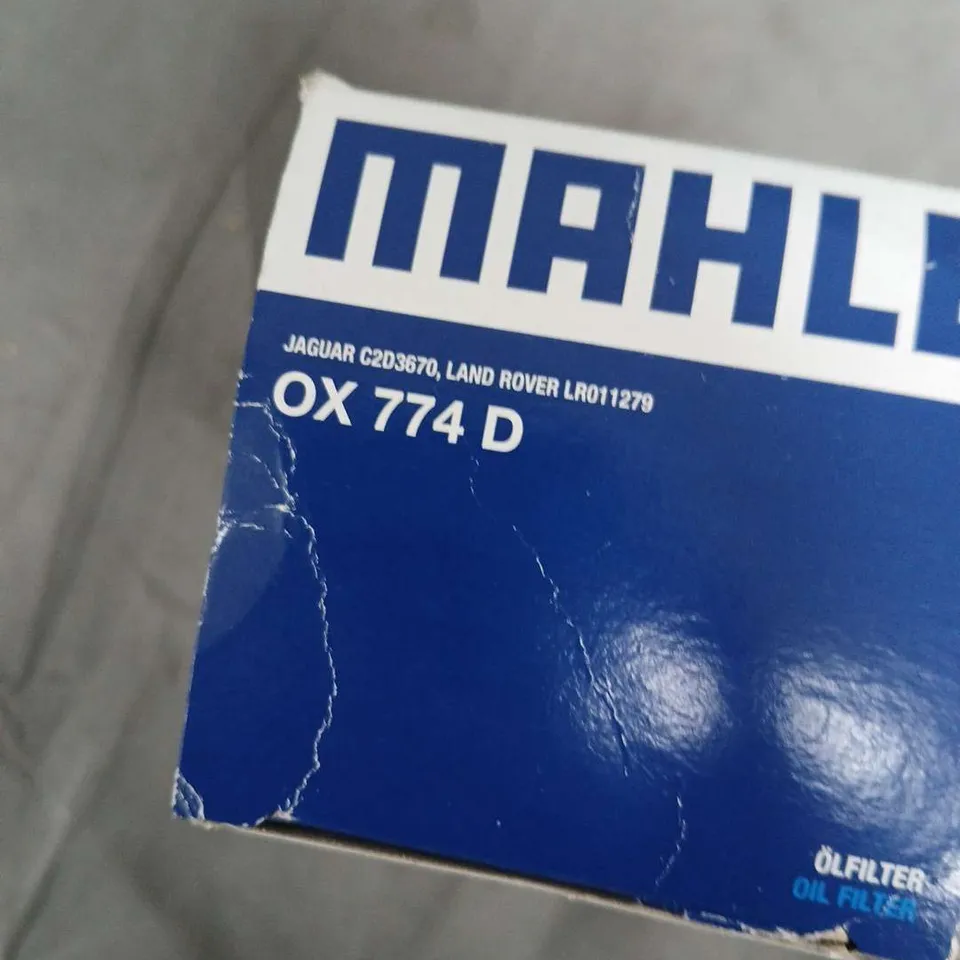 BOXED MAHLE OX 774 D OIL FILTER FOR JAGUAR C2D3670 / LAND ROVER LR01 1279