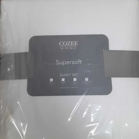 SUPERSOFT BY COZEE HOME 4 PIECE DUVET SET - SUPER KING