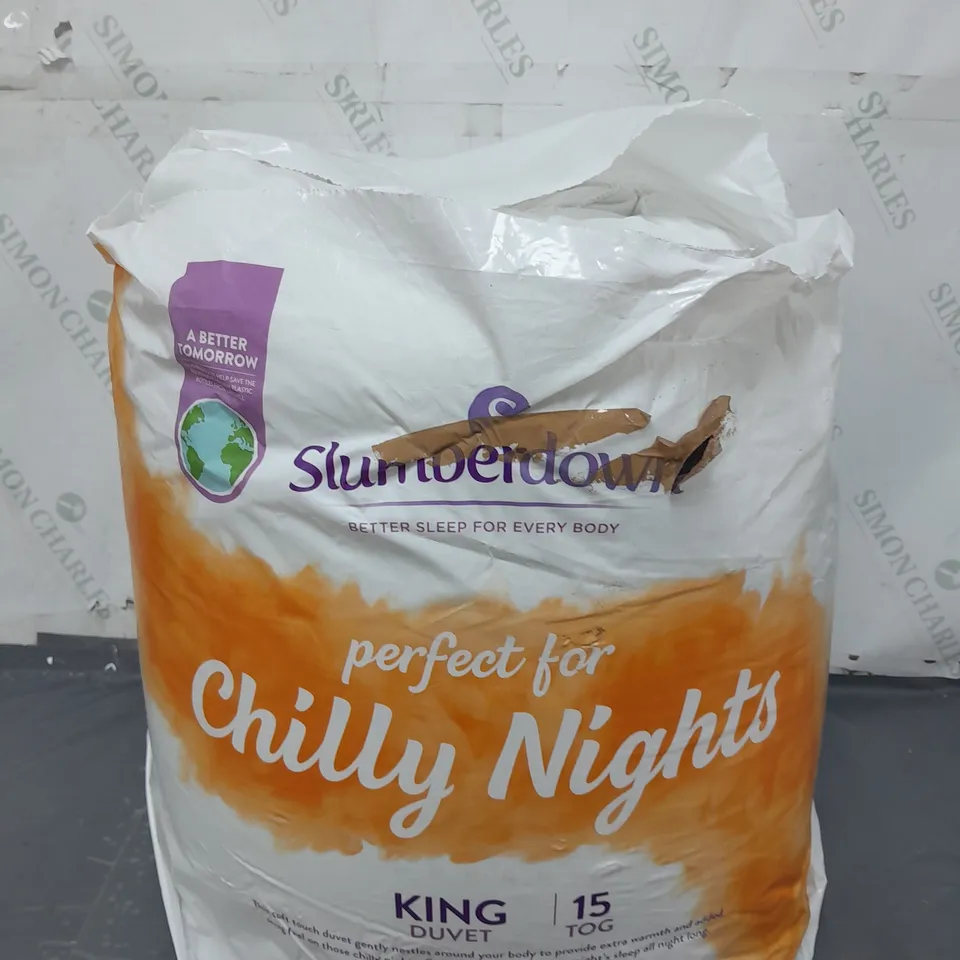 SLUMBERDOWN CHILLY NIGHT KING DUVET 15 TOG