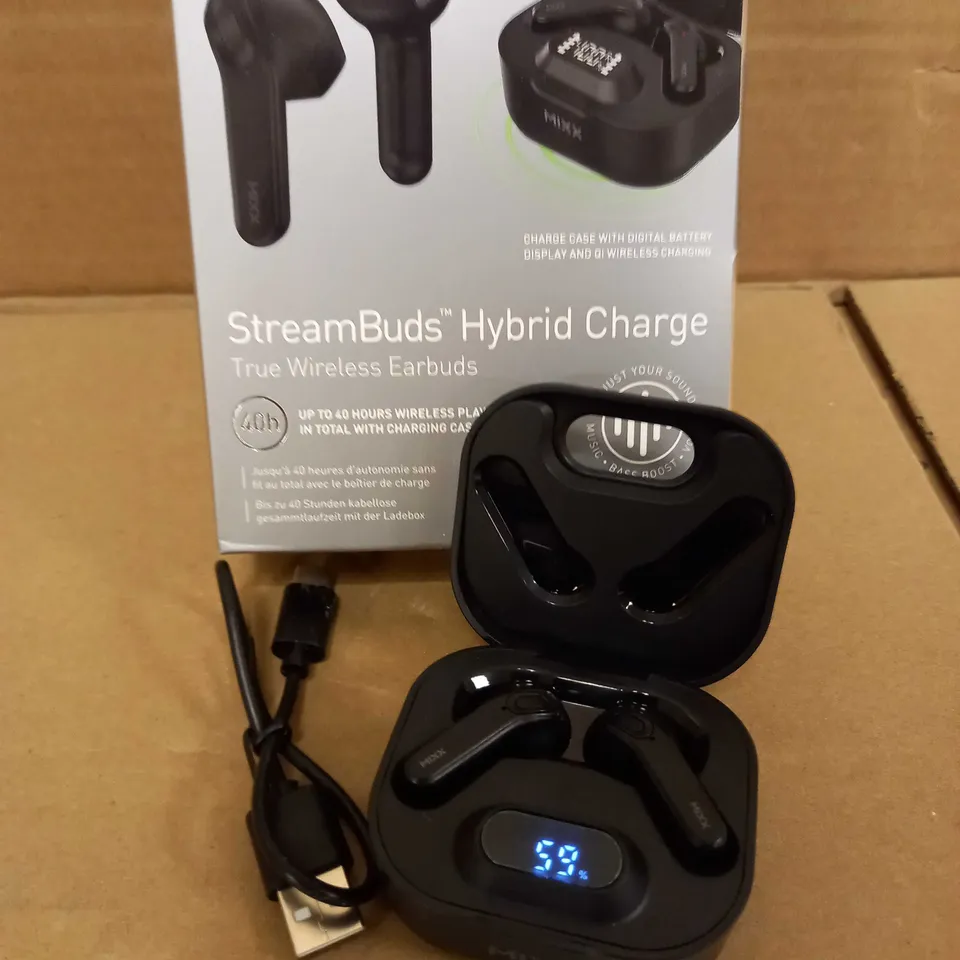 MIXX STREAMBUDS HYBRID CHARGE WIRELESS EARBUDS