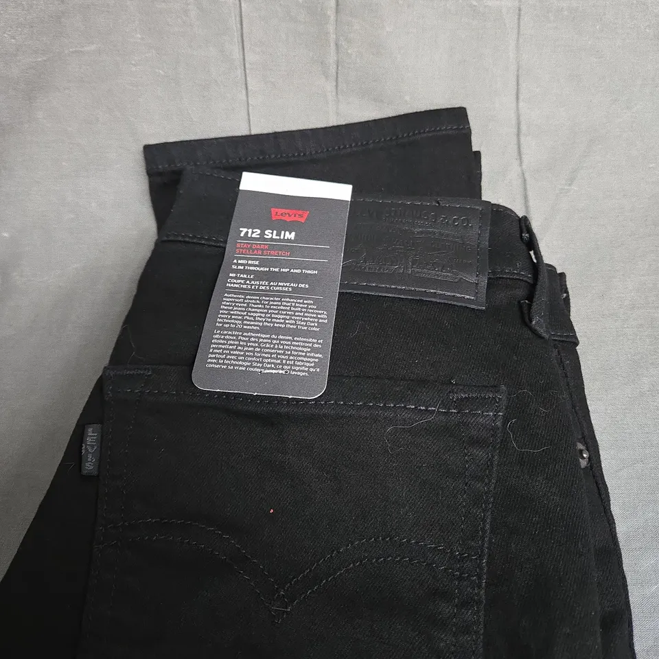 LEVIS STRAUSS 712 SLIM DENIM JEANS SIZE W26