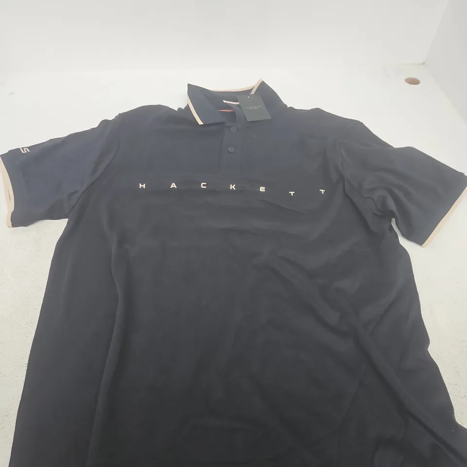 HACKETT SPORT NAVY ESSENTIAL POLO SHIRT – MEN’S, SIZE L