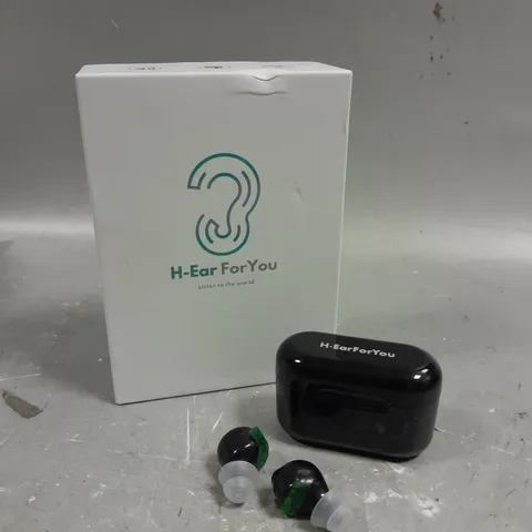 BOXED H-EAR HEARING AIDS