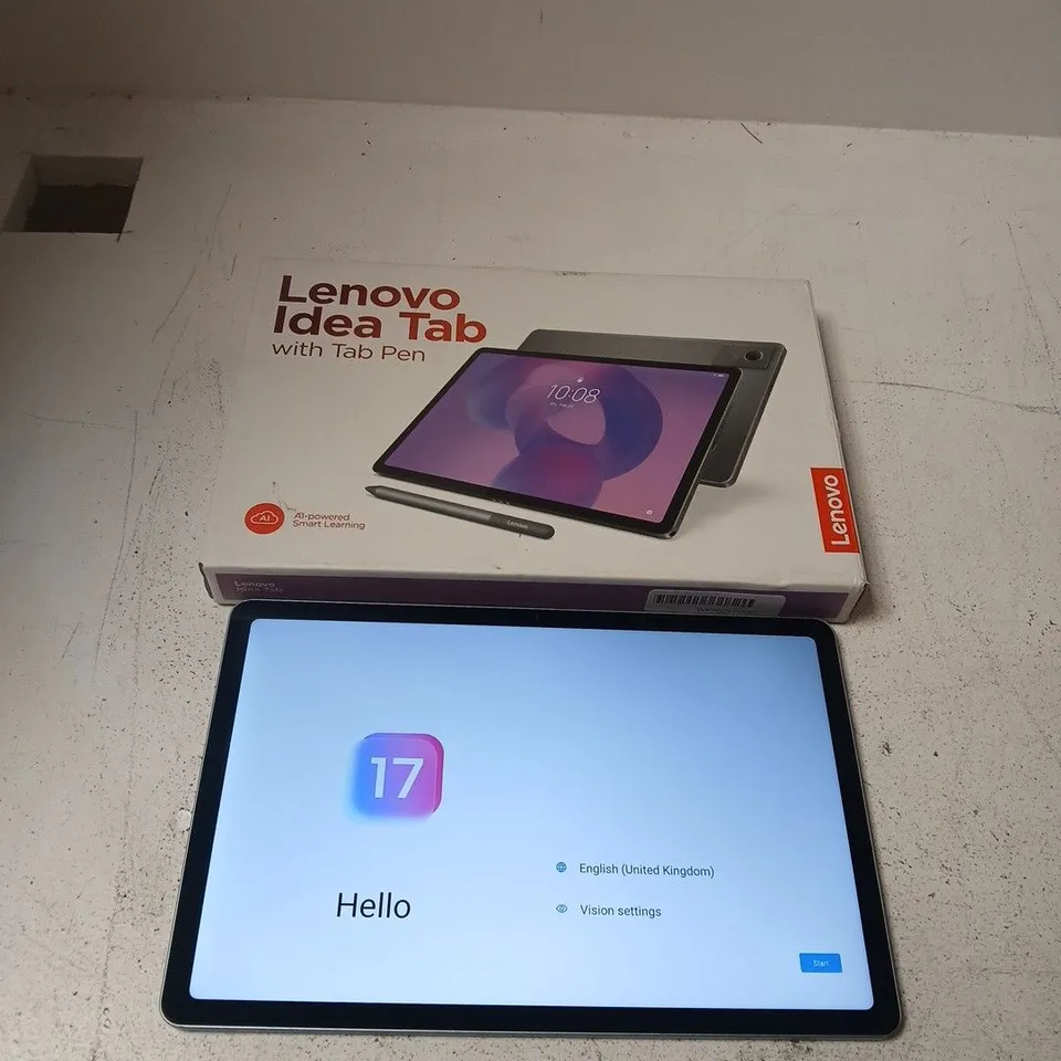 LENOVO IDEATAB TABLET WITH TAB PEN