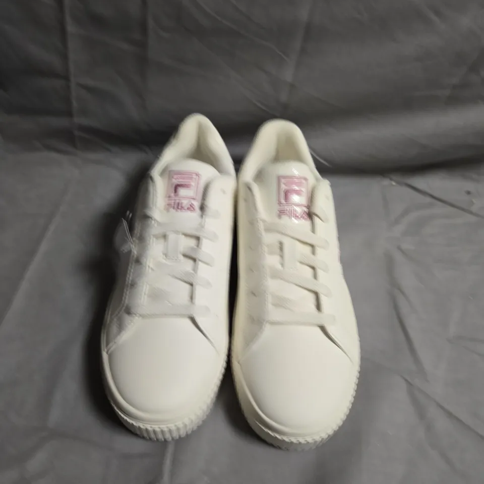 UNVOXED PAIR OF FILA PLATFORM TRAINERS - UK SIZE 4