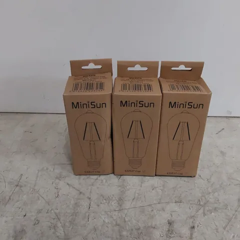 BAGGED 4W E27 LED VINTAGE EDISON LIGHT BULBS X3 (1 ITEM)