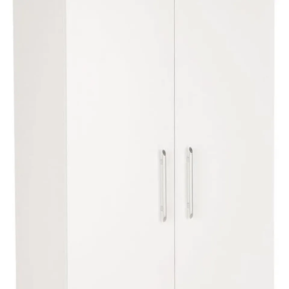 BOXED 2 DOOR WARDROBE CARCASS - WHITE (1 BOX)