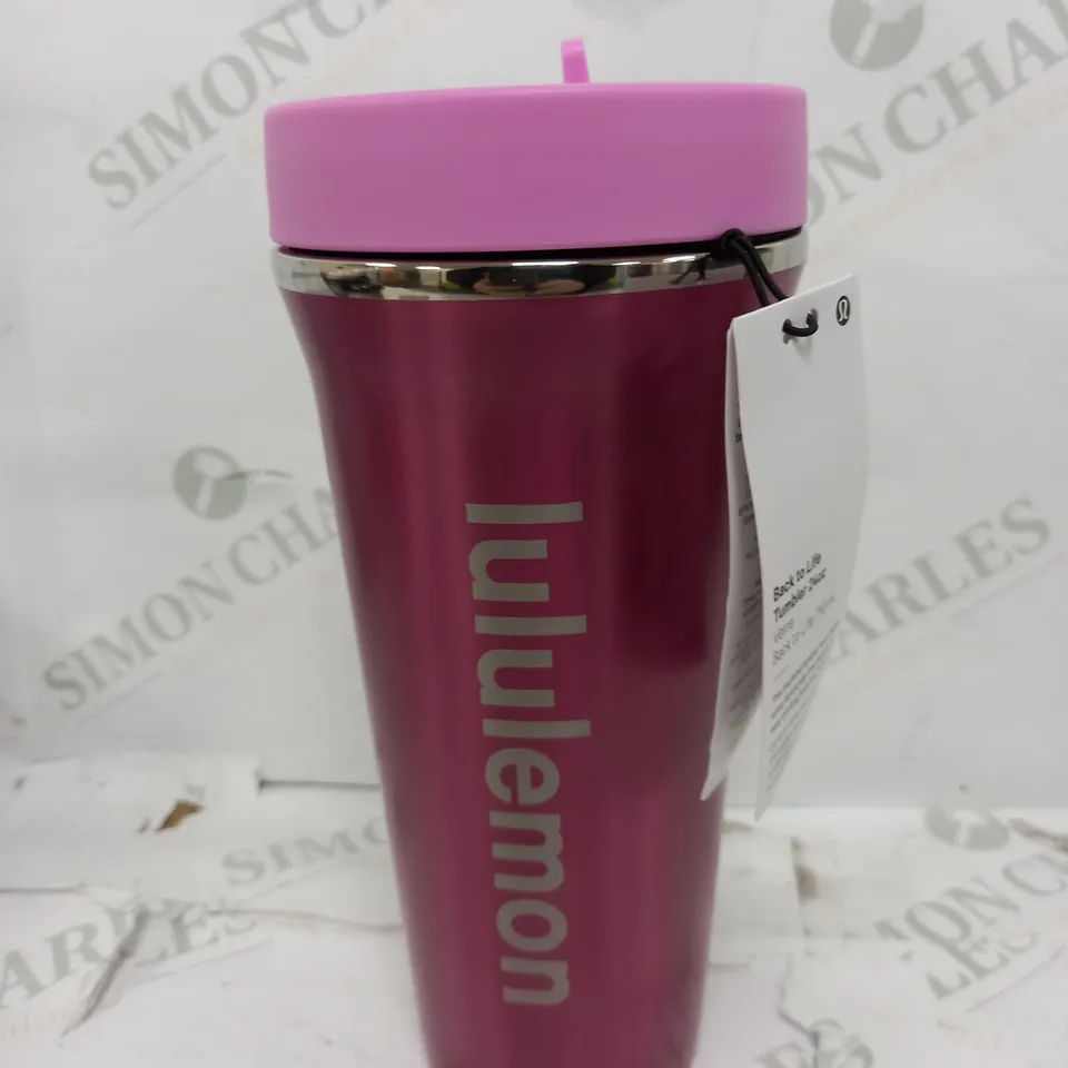 LULULEMON BACK TO LIFE TUMBLER 24OZ IN PINK