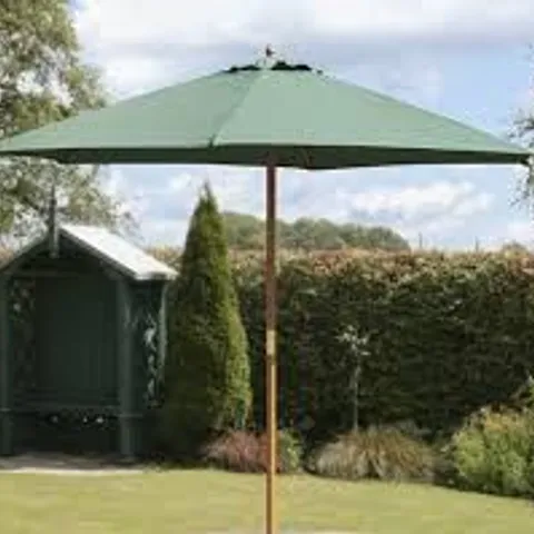 BOXED TULARE 270cm MARKET PARASOL - GREEN (1 BOX)