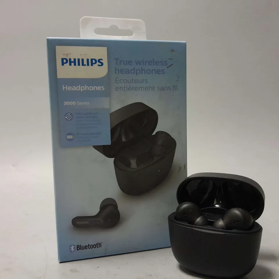 BOXED PHILIPS 2000 SERIES TRUE WIRELESS EARBUDS IN BLACK