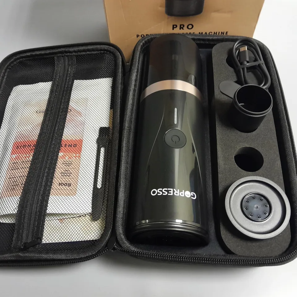 BOXED GOPRESSO PRO PORTABLE COFFEE MACHINE