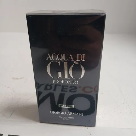 BOXED AND SEALED ACQUA GIO PROFONDO PARFUM GIORGIO ARMANI 100ML