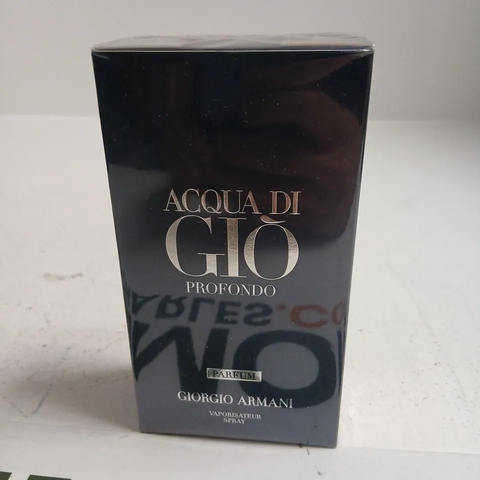 BOXED AND SEALED ACQUA GIO PROFONDO PARFUM GIORGIO ARMANI 100ML
