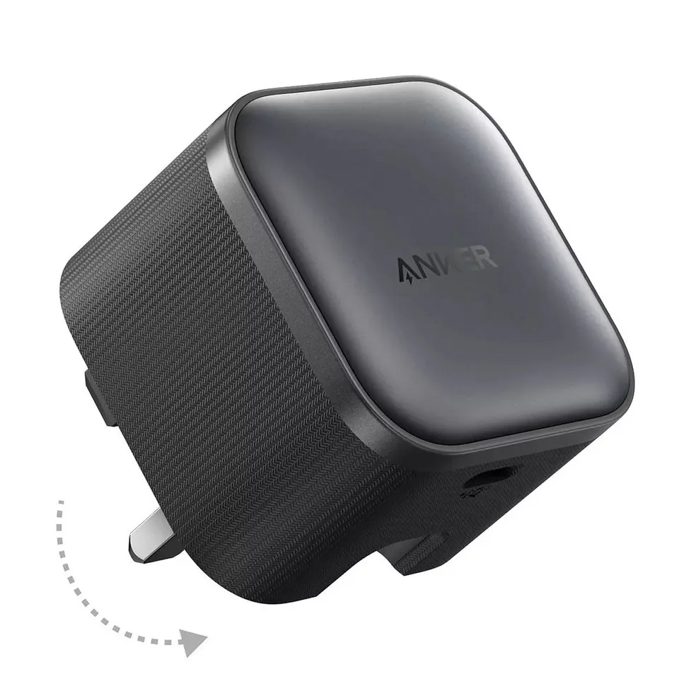 Anker Nano Foldable USB-C Charger, 45W Fast Charging, Black