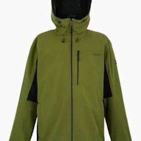BRAND NEW REGATTA BIRCHDALE FULL ZIP HOODED JACKET IN GREEN/BLACK - UK XXL