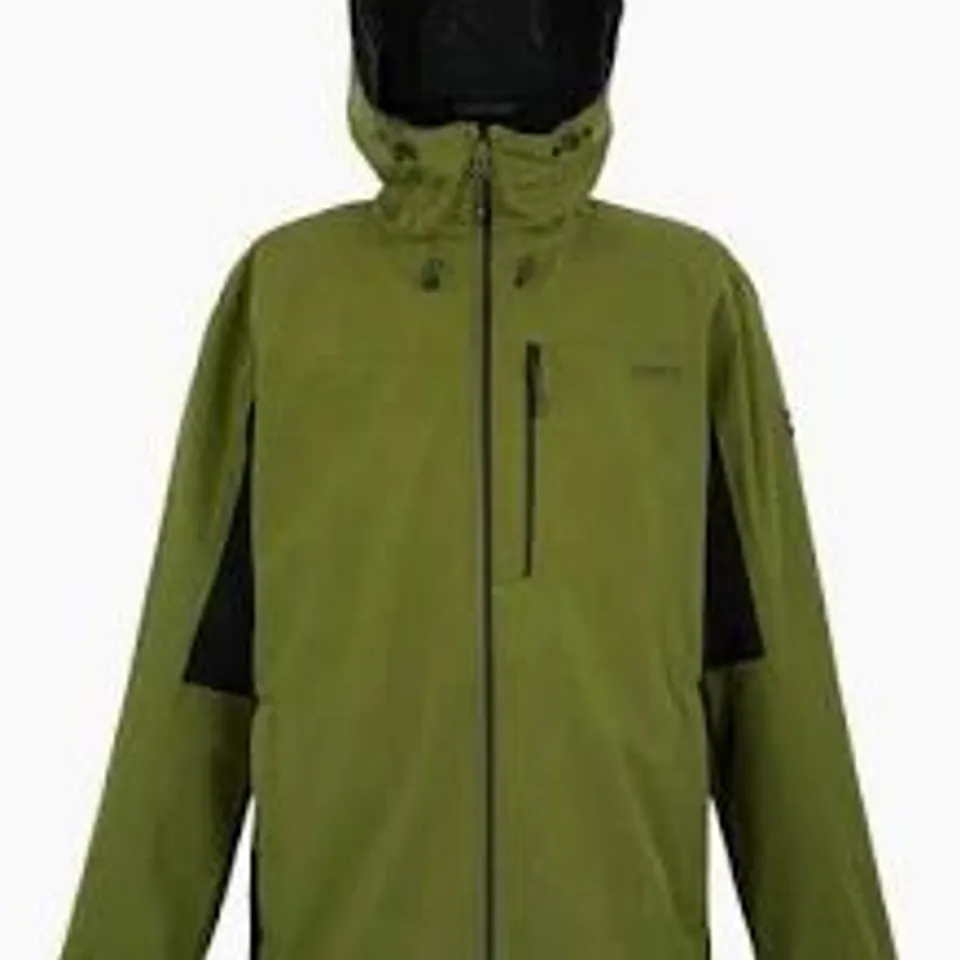 BRAND NEW REGATTA BIRCHDALE FULL ZIP HOODED JACKET IN GREEN/BLACK - UK XXL
