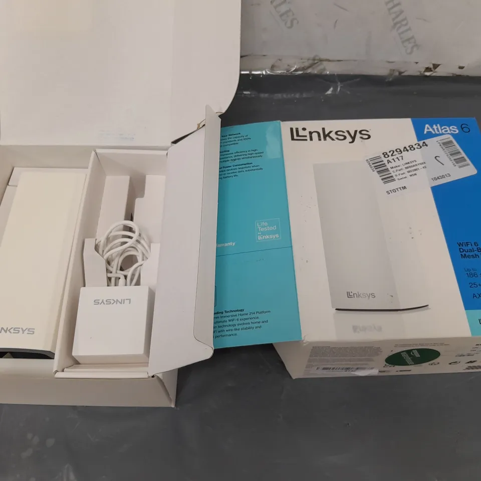 BOXED LINKSYS ATLAS 6 WIFI DUAL BAND MESH ROUTER