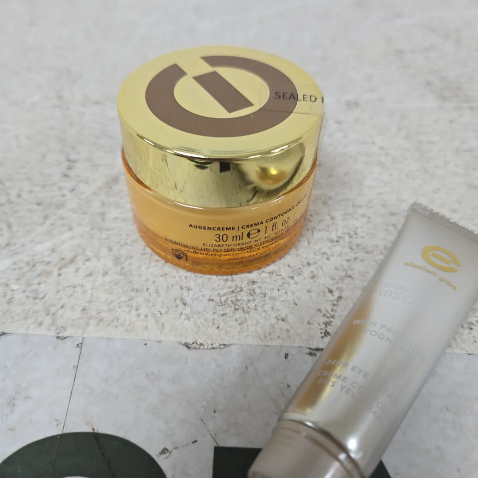 ELIZABETH GRANT ROYAL AMBER EDITION EYE CREAM 30ML JAR + ABSOLUTE EYE CREAM TUBE
