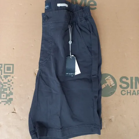MR MARVIS SHORTS IN COSMICS NAVY SIZE 34 LARGE