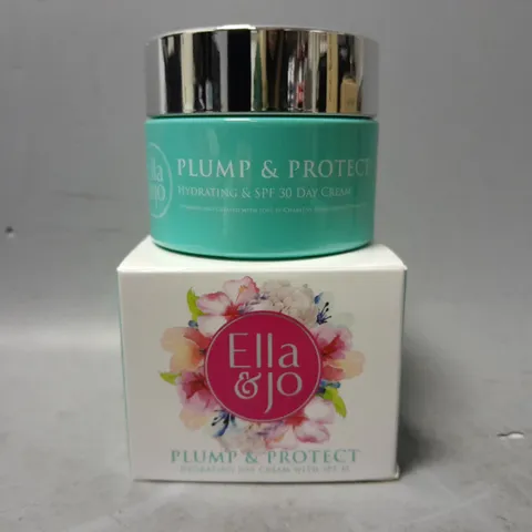 BOXED ELLA & JO PLUMP & PROTECT HYDRATING DAY CREAM SPF30 50ML