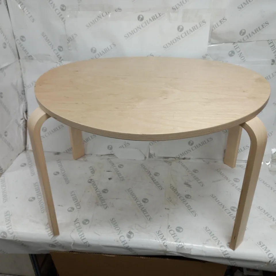 SET OF 2 CAFE TABLES IN WOOD - COLLECTION ONLY