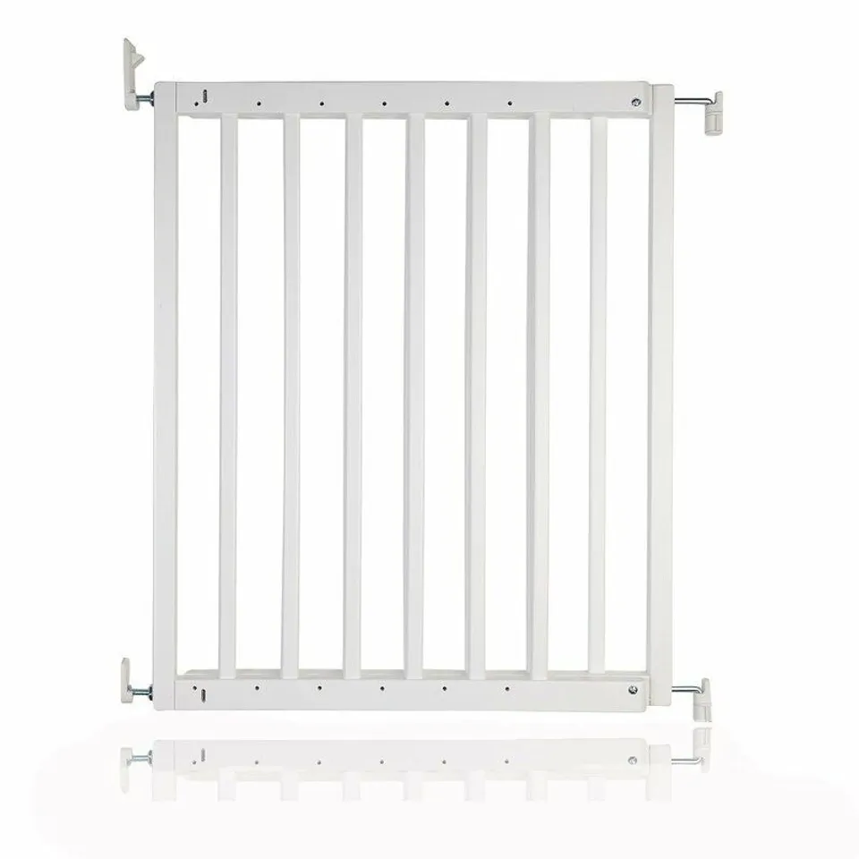 BOXED IVAR WHITE WOODEN SCREW FIT STAIR SAFETY GATE