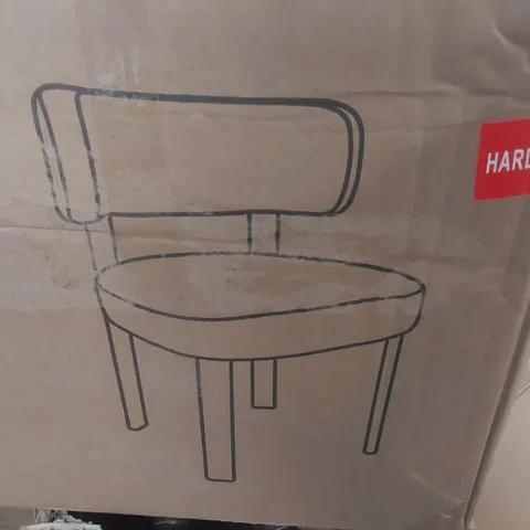 BOXED SET OF 2 DESIGNER DINING CHAIRS