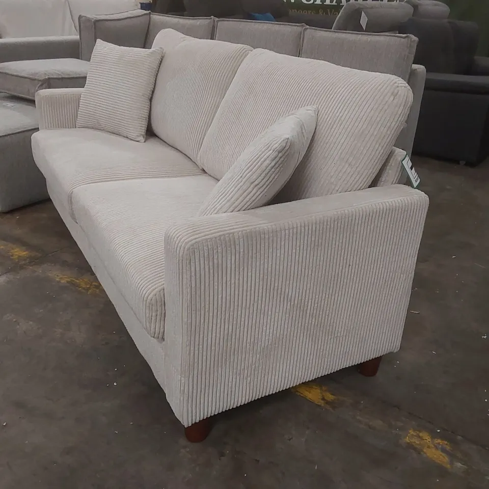 QUALITY DESIGNER FABRIC UPHOLSTERED 3 SEATER SOFA