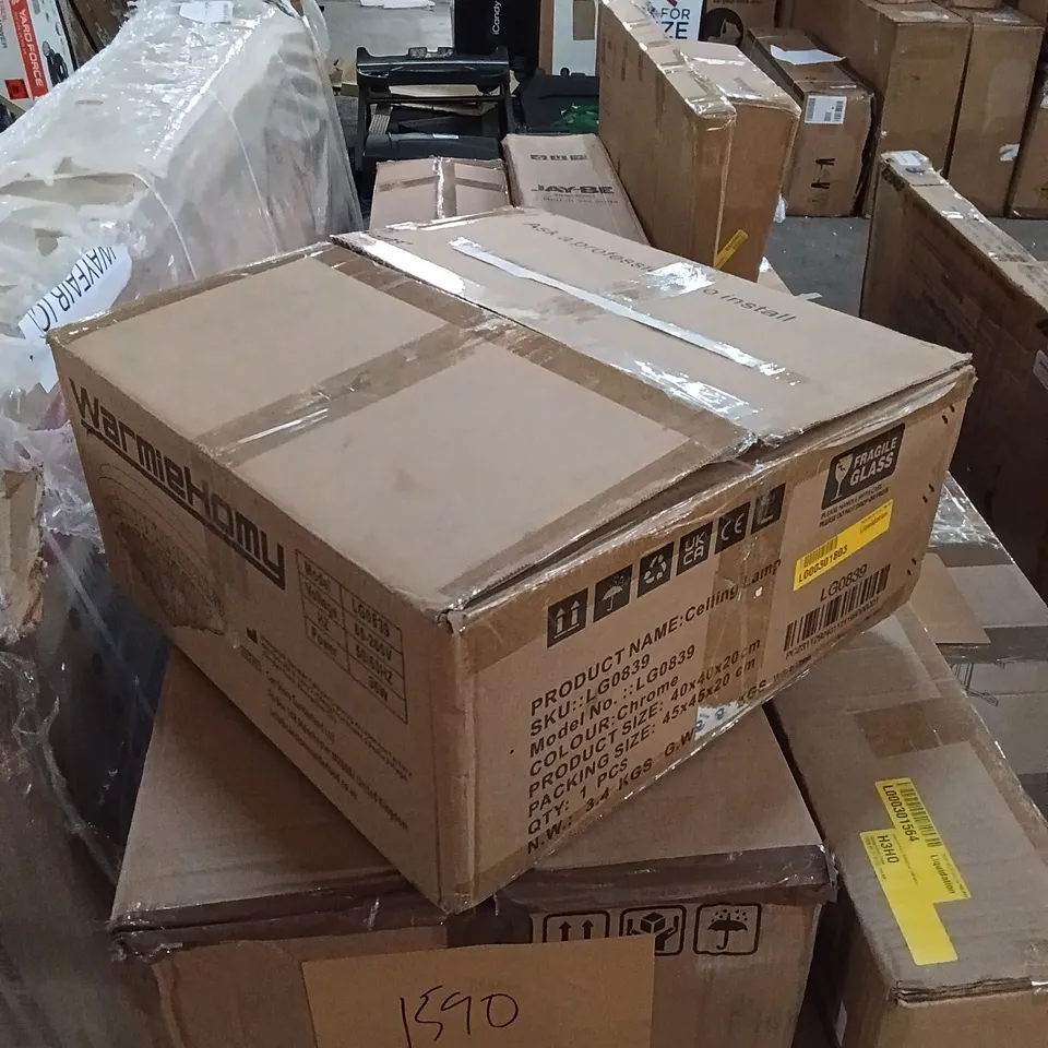 BOXED WARMIEHOMY CEILING LAMP - CHROME (1 BOX)