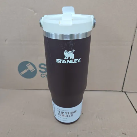 STANLEY THE ICEFLOW FLIP STRAW TUMBLER IN BROWN (887ML)