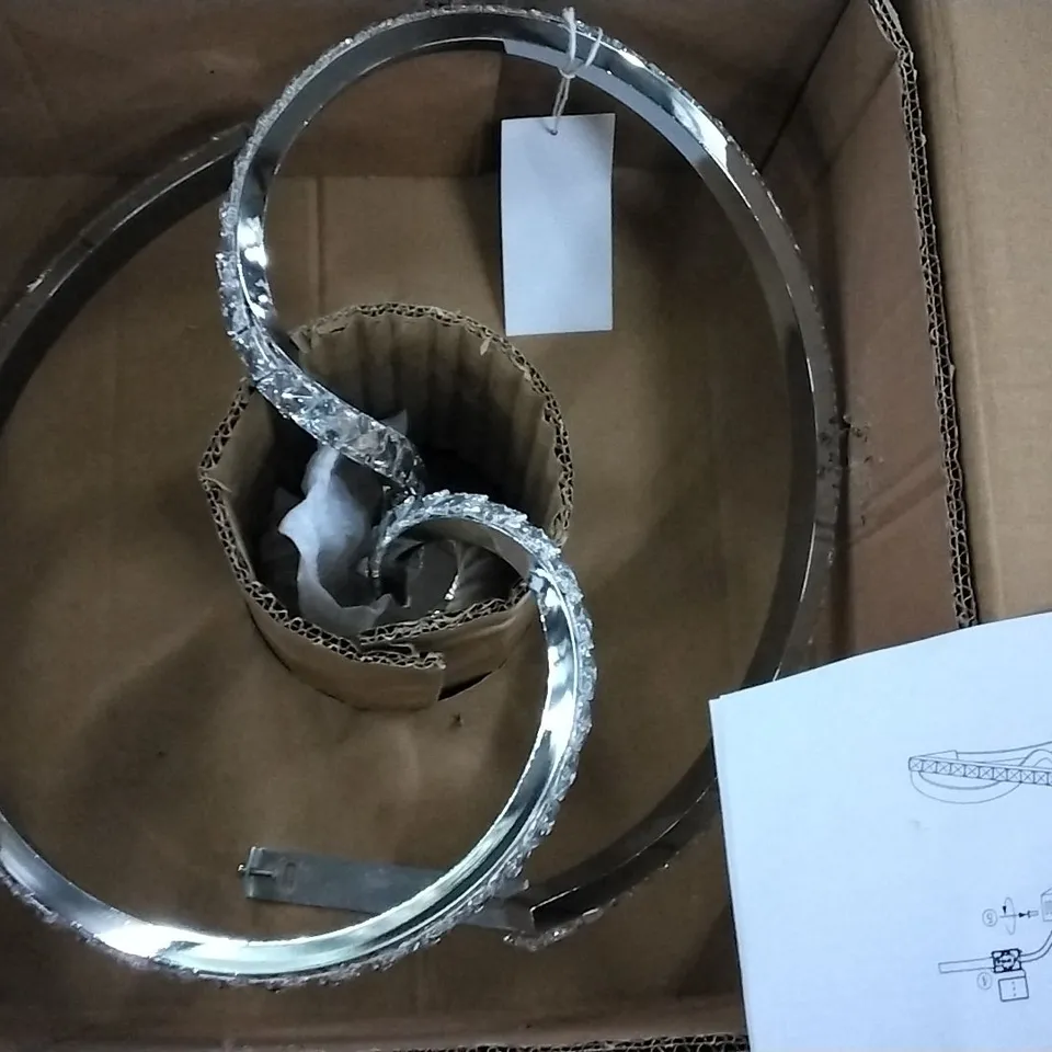 BOXED MEHCAD 1-LIGHT 38.4CM LED SEMI FLUSH MOUNT